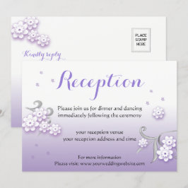 Pastel lovebird bröllop anpassningsbar Mottagnings Inbjudningar