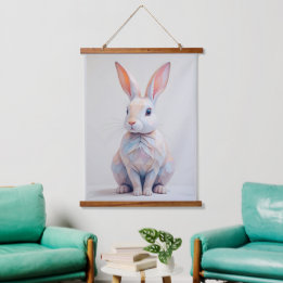 Pastel Low Poly Bunny