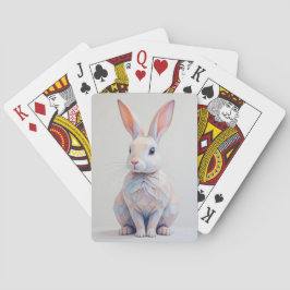 Pastel Low Poly Bunny Casinokort