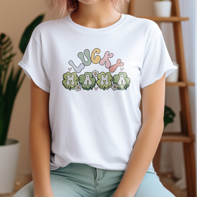 Pastel LUCKY MAMMA St. Patricks Day T Shirt (Skapare uppladdad)