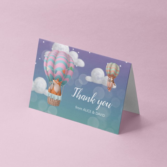 Pastel Luftballong Animals, Tack Kort (Skapare uppladdad)