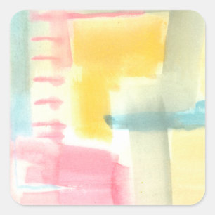Pastel Luxe I Fyrkantigt Klistermärke