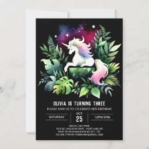 Pastel Lycklig Horse Birthday Inbjudningar