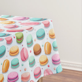 Pastel Macarons Temaparty Tablecloth