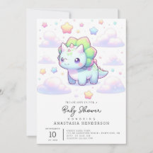 Pastel Magic Dinosaur Baby Shower