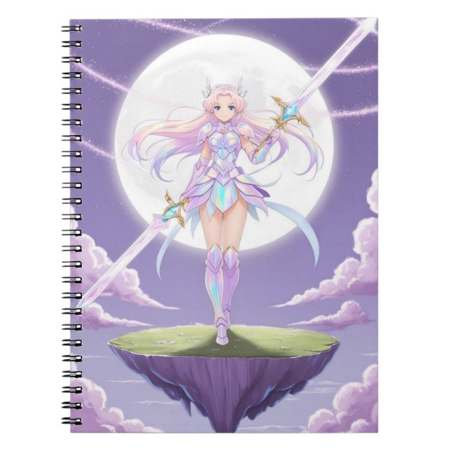 Pastel Magic Girl Journal - Lunar Warrior Anteckningsbok (Framsidan)