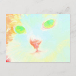 Pastel Maine Coon Cat Image - vykort