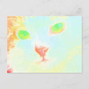 Pastel Maine Coon Cat Image - vykort
