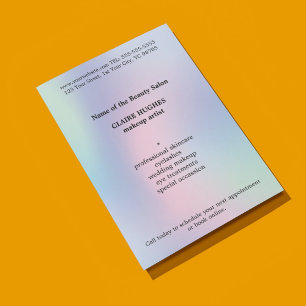 Pastel Makeup Artist med enkel Elegant Flygblad