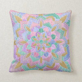 Pastel Mandala II Kudde