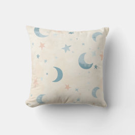 Pastel Måne och Stars Pillow Kudde