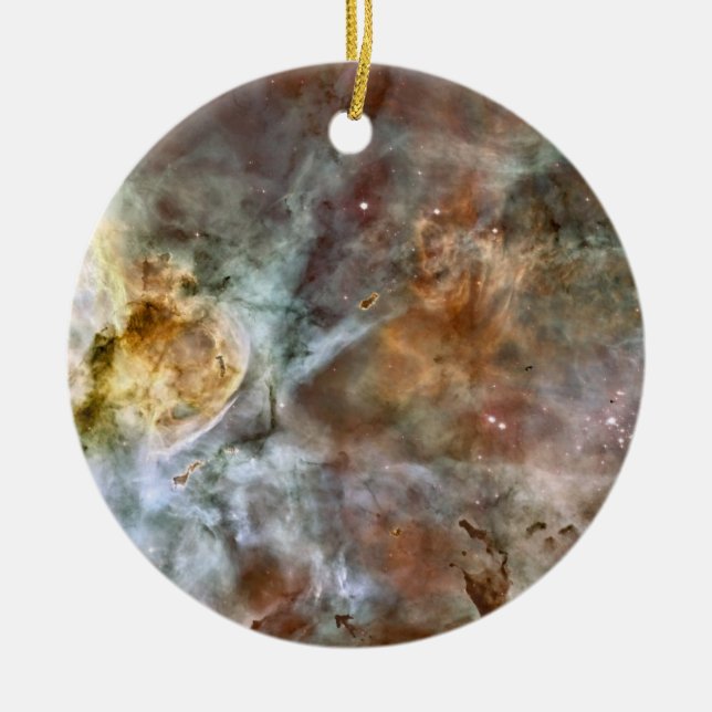 Pastel Marble i Carina Nebula Julgransprydnad Keramik (Framsidan)