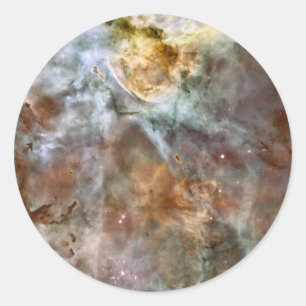 Pastel Marble i Carina Nebula Runt Klistermärke