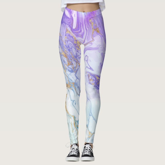 Pastel Marble Leggings (Framsida)