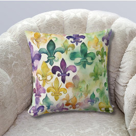 Pastel Mardi Gras Kudde