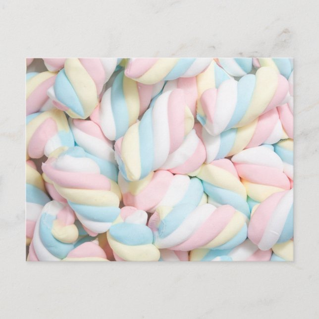 Pastel Marshmallow-vykort Vykort (Framsida)