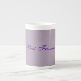 Pastel Mauve Best Friends China Mugg Benporslin Mugg