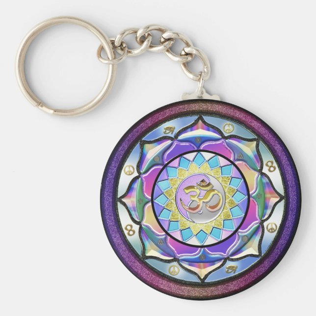 Pastel May Surprise Mandala Nyckelring (Framsidan)