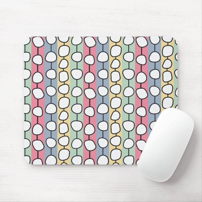Pastel MCM Colorful Linjer Musmatta (Med mus)