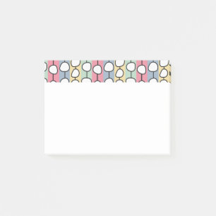 Pastel MCM Colorful Linjer Post-it Block