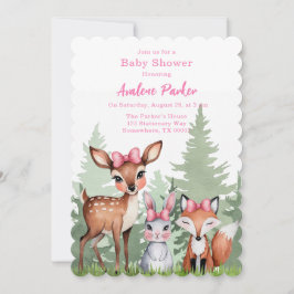 Pastel Meadow Assions: Oh Flicka Shower Inbjudningar