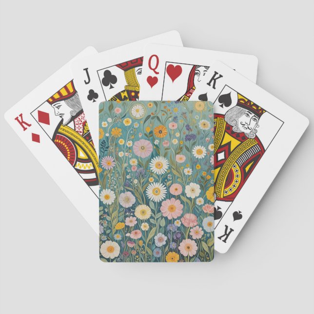 Pastel Meadow Bliss Casinokort (Baksidan)