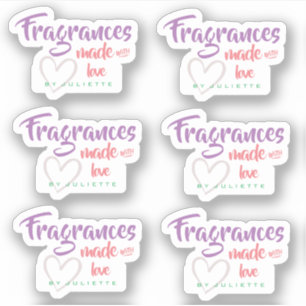Pastel med Kärlek Heart Fragrances Sticker Lakan Klistermärken