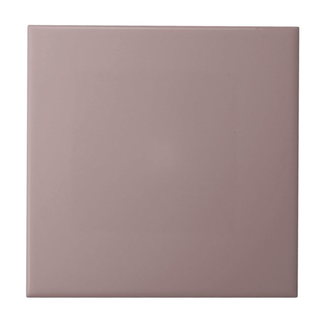 Pastel Mid Grått Dusty Rosa Solid Färg Tile Kakelplatta (Framsidan)