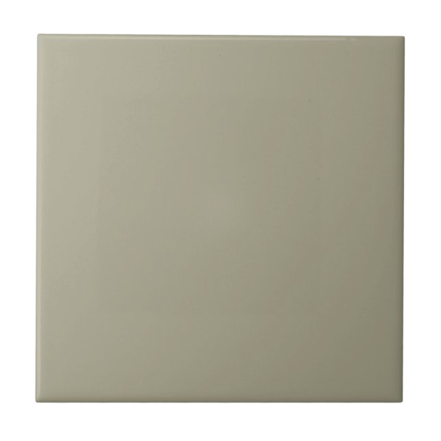 Pastel Mid Grått Khaki Grönt Solid Färg Tile Kakelplatta (Framsidan)