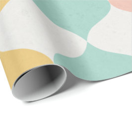 Pastel Midsekunders Modern Gift Wrap - Retro Charm Presentpapper