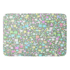 Pastel Mini Boxes Abstrakt Artwork Badrumsmatta