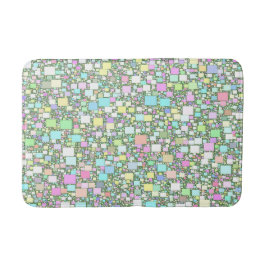 Pastel Mini Boxes Abstrakt Artwork Badrumsmatta