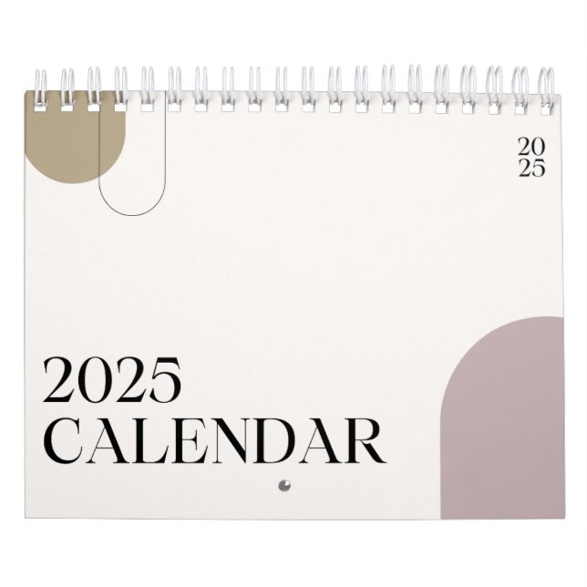 Pastel Minimalist 2025-kalender Kalender (Omslag)