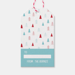 Pastel Mint Grönt Märkre julgåva Presentetikett