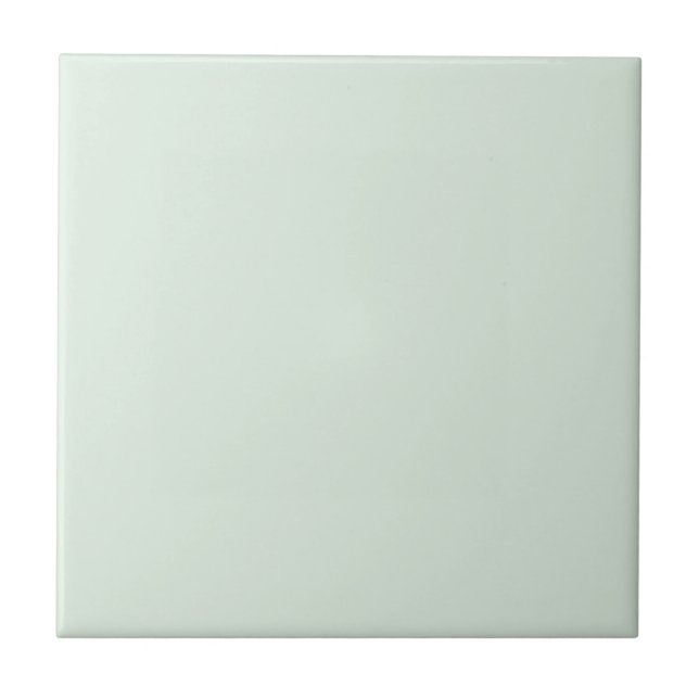 Pastel Mint Grönt Solid Färg Kakelplatta (Framsidan)