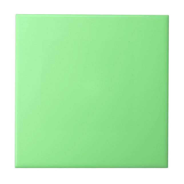 Pastel Mint Grönt Solid Färg | Klassisk | ELEGANT Kakelplatta (Framsidan)