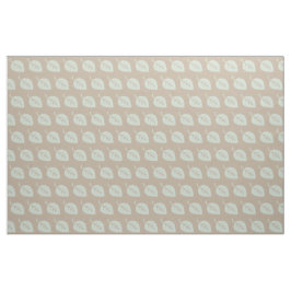 Pastel Mint Linen Löv Mönster Fabric Tyg