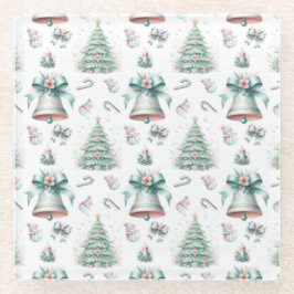 Pastel Mint och Rosa jul Sömlös Mönster