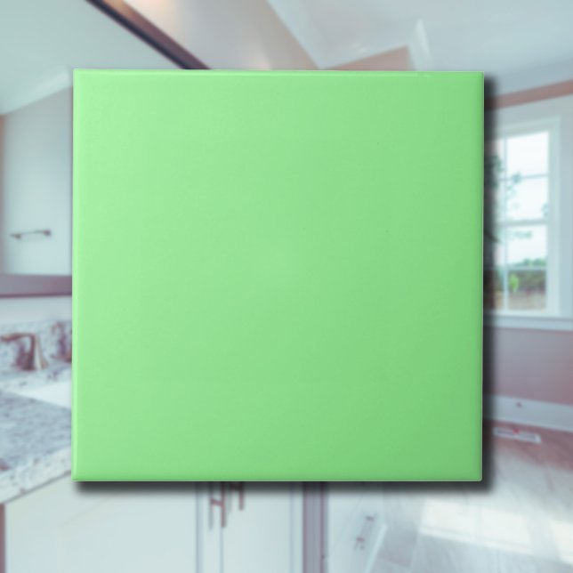 Pastel Mint Solid Färg | Klassisk | ELEGANT Kakelplatta (Skapare uppladdad)