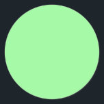 Pastel Mint Solid Färg | Klassisk | ELEGANT Runt Klistermärke<br><div class="desc">Pastel Mint Solid Färg | Klassisk | ELEGANT | TRENDIG | SNYGGT | Gått</div>