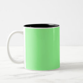 Pastel Mint Solid Färg | Klassisk | ELEGANT Två-Tonad Mugg