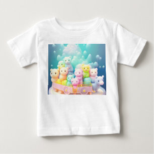 Pastel Mjukisdjur Baby Bra Jersey T-Shirt