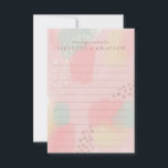 Pastel Modern Art Giftermål Advice för par Rådkort<br><div class="desc">Samla in ord av giftermål visdom från era gäster i bröllop med dessa vackra rådgivningskort. Originalteckningen är en modern teckning på 80-talet Memphis Stil med en pastel färg palett. Enkel att anpassa. Koordineringsposter tillgängliga. Originalteckningar av Debbie på den fläckade olive.</div>