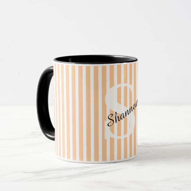 Pastel Monogram Namn Mugg (Framsida vänster)
