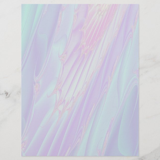 Pastel Mönster Fractal - Sea Snäcka Stil. (Framsida)