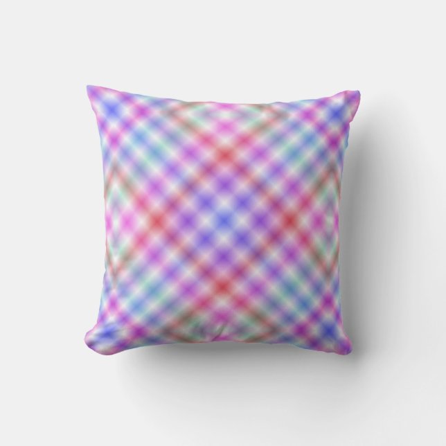 Pastel Mönster Reversible Kudde (Framsida)