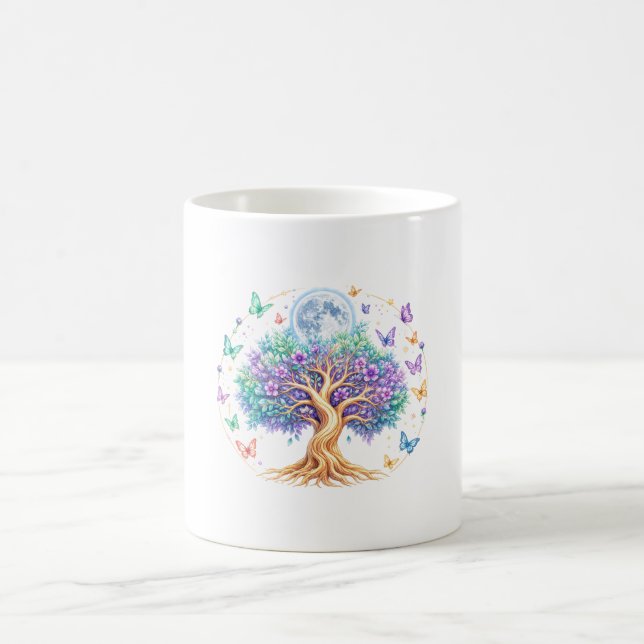 Pastel Moon Tree Classic Mug Kaffemugg (Center)