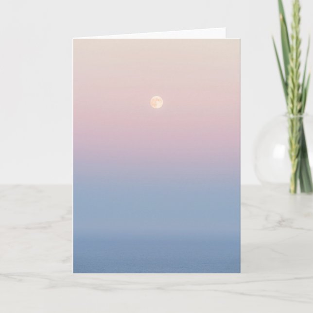 Pastel Moonrise Kort (Framsida)