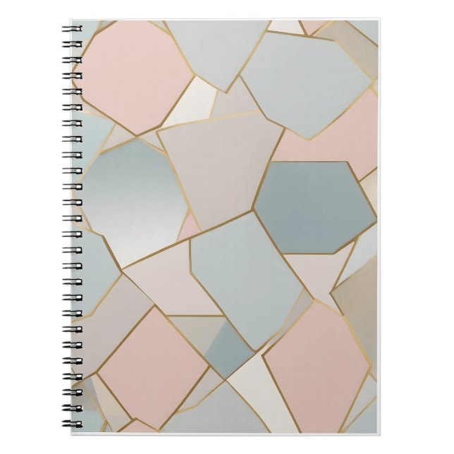 Pastel Mosaic Dream Notebook Anteckningsbok (Framsidan)