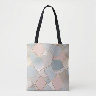 Pastel Mosaic Luxury Tote Tygkasse